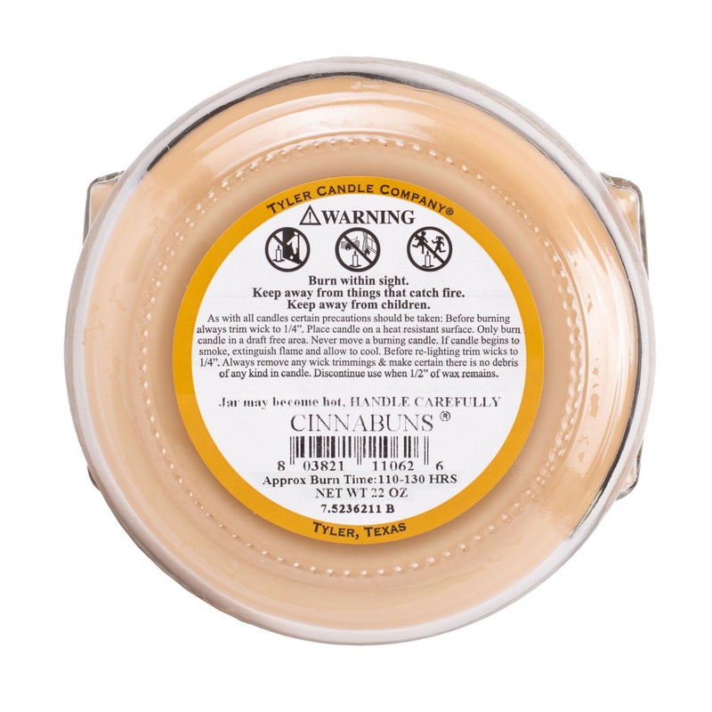 Tyler Candles - Cinnabuns Scented Candle - 22 Ounce (22 Oz.) (Scented  22 Oz.) - Image 4